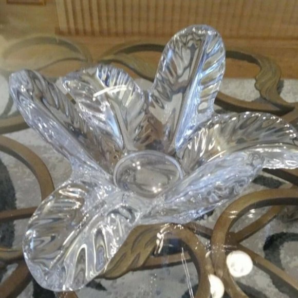 Rare Estate Mid Century Art Glass Vannes France Crystal French Centerpiece - Picture 2 of 4